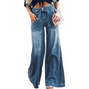 utcoco Women's Casual Loose Fit Palazzo Pants Hight Waisted